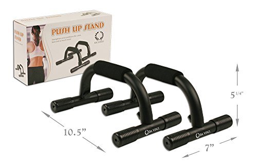 DA VINCI Pushup Bars with Non Slip Feet and Comfort Foam Grip for Providing a Safer Push Up Stand, 1 Pair