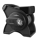 Lasko U12104 High Velocity Pro Pivoting Utility Fan for Cooling, Ventilating, Exhausting and Drying at Home, Job Site and Work Shop, Black 12104 12.2 x 9.6 x 12.3 inches