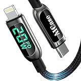 USB C to L ightning Cable, AICase 6.5FT Charging Syncing Cord with LED Display Compatible with iPhone 13 13 Pro 12 Pro Max 12 11 X XS XR 8 Plus, AirPods Pro, Supports Power Delivery (6.5ft)