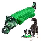 Dog Toys for Large Dogs/Dog Chew Toys/Durable Dog Toys for Aggressive Chewers/Tough Alligator Dog Toys for Medium/Large/ Dogs Breed - Milk Flavor