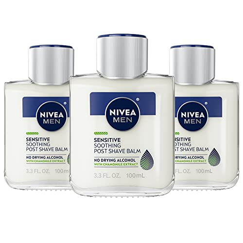 Nivea Men Sensitive Post Shave Balm, 3 Pack of 3.3 Fl Oz Bottle