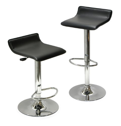 Winsome Wood Air Lift Adjustable Stools, Set of 2