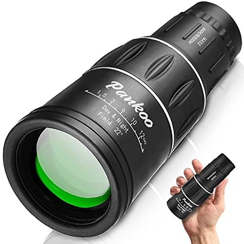 16X52 Monocular Telescope, High Power Prism Compact Monoculars for Adults Kids HD Monocular Scope for Bird Watching Hiking Concert Travelling