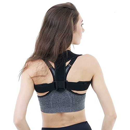 Posture Corrector for Women and Men,Adjustable Upper Back Brace, Breathable Back Support straightener, Providing Pain Relief from Lumbar, Neck, Shoulder, and Clavicle, Back