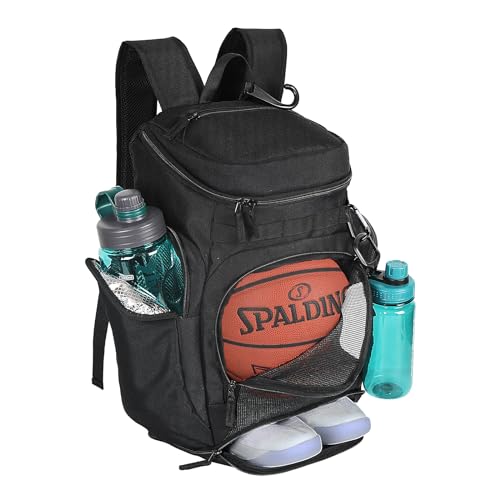 LARIPOP Basketball Backpack Large Sports Bag, Gym Bag with Ball Compartment and Shoe Compartment to Store Sports Shoes Water Bottles Laptops and Daily Necessities, Widely Used in Basketball, Soccer