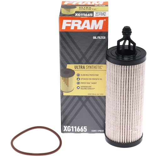 FRAM Ultra Synthetic Automotive Replacement Oil Filter, Designed for Synthetic Oil Changes Lasting up to 20k Miles, XG11665 (Pack of 1)