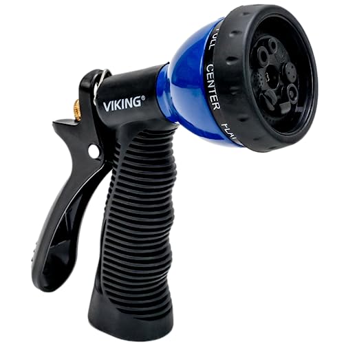 VIKING Garden Hose Nozzle, High Pressure Hose Nozzle with 8 Spray Patterns for Home Car Cleaning Kit or Watering Plants