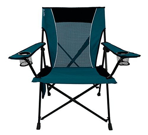 Kijaro Dual Lock Portable Camping and Sports Chair, Cayman Blue Iguana