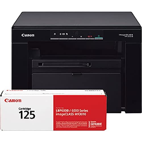 Canon imageCLASS MF3010 VP Wired Monochrome Laser Printer with Scanner, USB Cable Included, Black