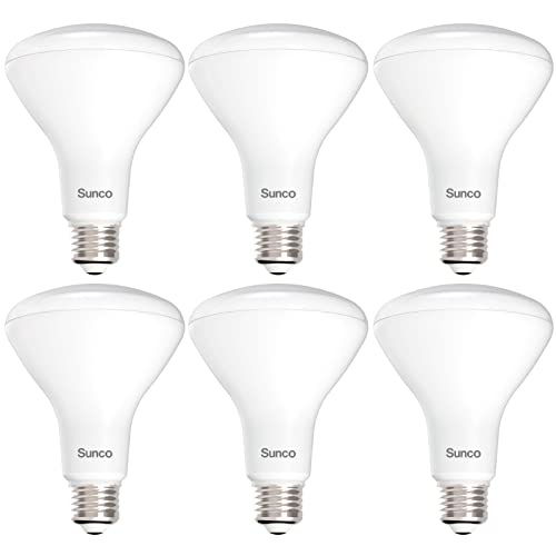 Sunco 6 Pack BR30 Light Bulb LED Indoor Flood Lights 3000K Warm White 850 Lumens E26 Base 25,000 Lifetime Hours, Interior Dimmable Recessed Can Light 11W Equivalent 65W