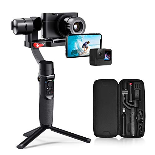 All in one Gimbal Stabilizer - 3-Axis Gimbal Stabilizer for Smartphone, Compact Cameras, Action Camera with 600° Inception Mode, Stabilizer Ideal for Vlogging, Live Video, YouTube - iSteady Multi