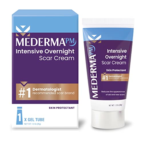 Mederma PM Intensive Overnight Scar Cream - 1.0 oz (28g) Advanced Scar Treatment that Works with Skin's Nighttime Regenerative Activity