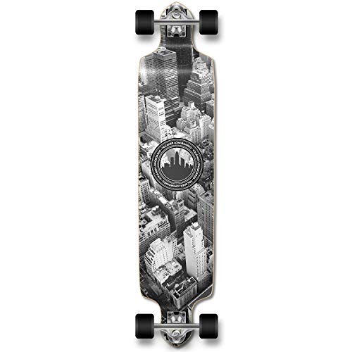 Yocaher Professional Speed Drop Down Complete Longboard Skateboard (New York)
