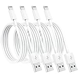 4 Pack [Apple MFi Certified] Apple Charging Cables 3ft, iPhone Chargers Lightning Cable 3 Foot, Fast iPhone Charging Cord for iPhone 12/11/11Pro/11Max/ X/XS/XR/XS Max/8/7, ipad(White)