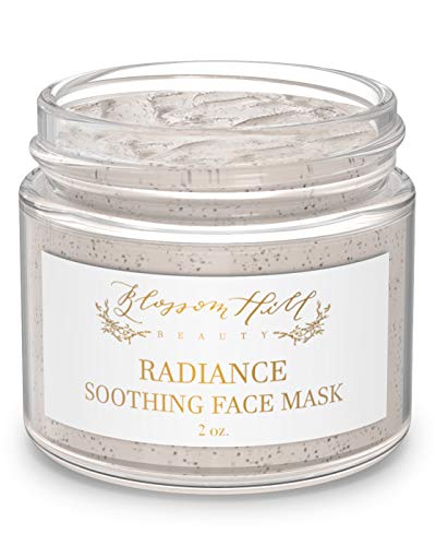 ORGANIC Brightening Clay Mask - Natural Anti Aging Facial Treatment for Dry, Oily, or Normal Skin - Clean Beauty Skin Care for Hydrating, Cleansing & Exfoliating - Wash Off Detox Body Mud Masks for Women