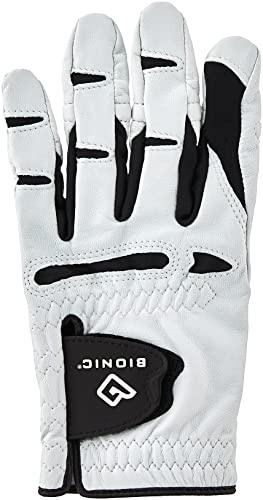Bionic StableGrip with Natural Fit Golf Glove - White (Medium/Large, Left)