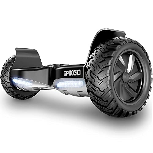 EPIKGO Self Balancing Scooter Hover Self-Balance Board, All-Terrain 8.5” Alloy Wheel, 400W Dual-Motor, LG Battery, Board Hover Tough Road Condition [Classic Series, Black, Model: EL-ES03]