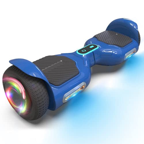 Bluetooth Hoverboard, Matt and Chrome Color Hover Board with 6.5' Wheels Built-in Wireless Speaker Bright LED Lights