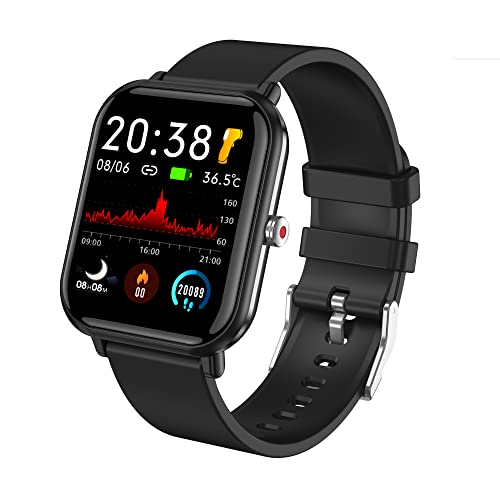 tamispit Smart Watch, Fitness Tracker with 24 Sports Modes, 5ATM Swimming Waterproof, Monitor Step Calorie Counter, 1.7' Touchscreen Smartwatch Fitness Watch for Android iPhone