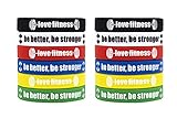 Fitness Motivational Wristbands Workout Rubber Bracelets with Inspirational Quote BE BETTER BE STRONGER, Unisex for Men Women Teens for Daily Gym Workout and Exercise Motivation