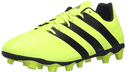 adidas Men's ACE 16.4 FxG Soccer Shoe, Solar Yellow/Black/Metallic Silver, 10 M US