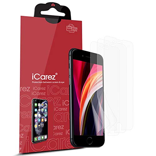 iCarez HD Clear Screen Protector for iPhone SE 2020 iPhone 8 iPhone 6 /6S iPhone 7 4.7-inches,3-Pack Not Glass