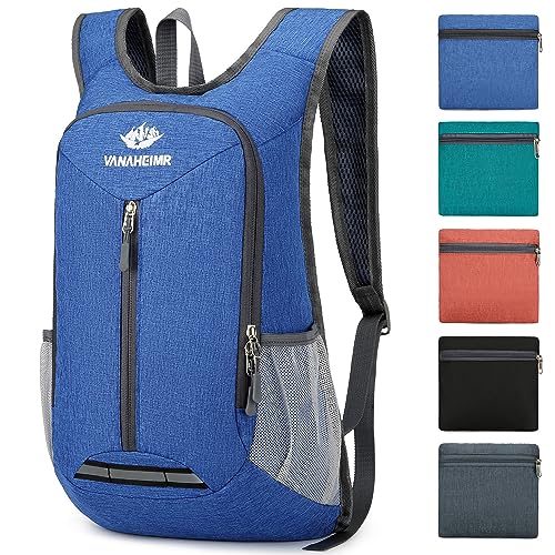 Esup 15L Lightweight Hiking Backpack Foldable Small Travel Backpack Packable Camping Backpack for Women Men (Light Blue)