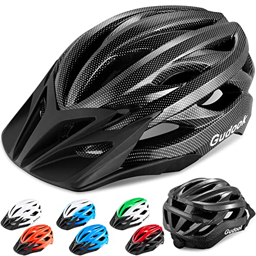 Gudook Bike Helmets for Men - Women Bicycle Helmet Adult - Certified Lightweight Comfort Adjustable Cycling Helmet with Detachable Visor for Mountain Road Biker