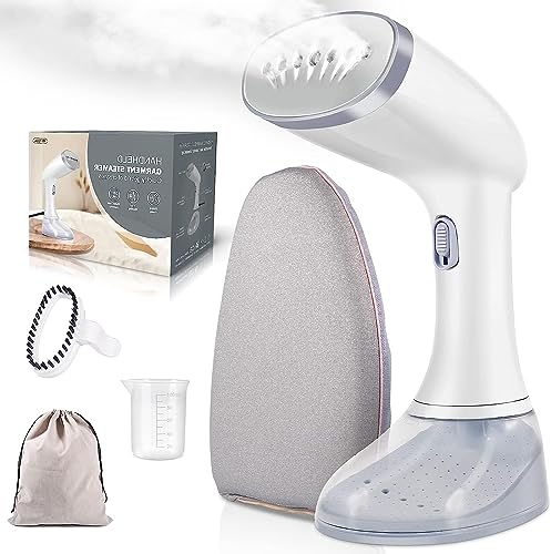 Steamer for Clothes, Handheld Clothes Steamer with Brush Ironing Gloves, 1350W Strong Power Garment Steamer with 380ml Tank, Fast Heat-up, Auto-Off Portable Fabric Steam Iron Fabric Wrinkle Remover