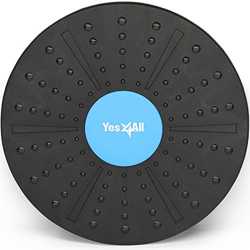Yes4All Wobble Balance Board for Balance Training – Exercise Balance Board / Balance Trainer – Support up to 300 lbs (Plastic)