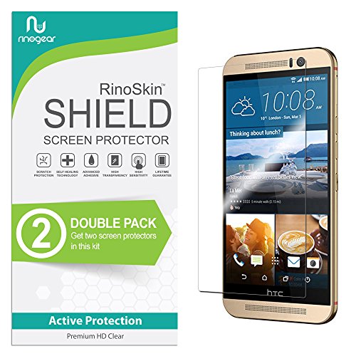 RinoGear (2-Pack) Screen Protector Designed for HTC One M9 Screen Protector Case Friendly Accessories Flexible Full Coverage Clear TPU Film