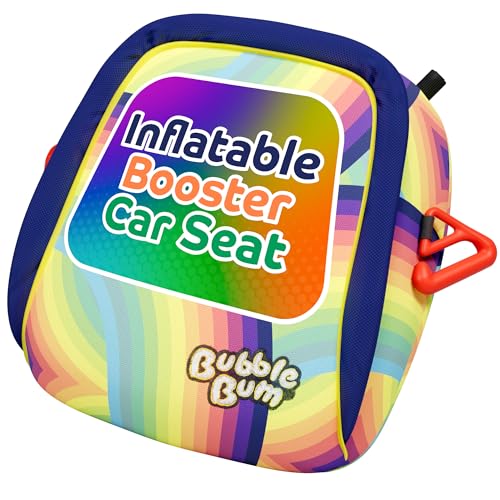 bubblebum Inflatable Booster Car Seat - Blow Up Narrow Backless Booster Car Seat for Travel. Portable Booster Seat for Toddlers, Kids, Child