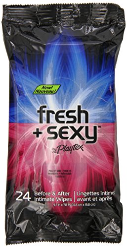 Playtex Fresh & Sexy Intimate Wipes - 24 Count Each - Pack of 2