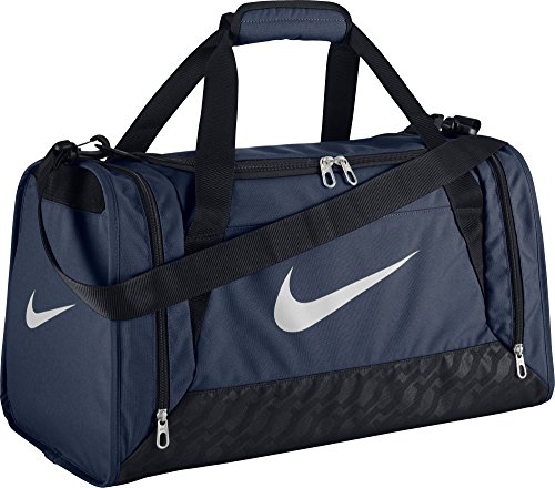 Nike BA4831401 Brasilia 6 S Duffel Grip Gym Bag Midnight Navy