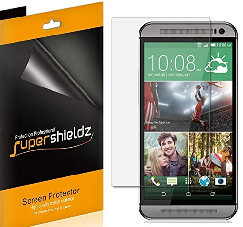 (6 Pack) Supershieldz Designed for HTC One M9 Screen Protector, High Definition Clear Shield (PET)
