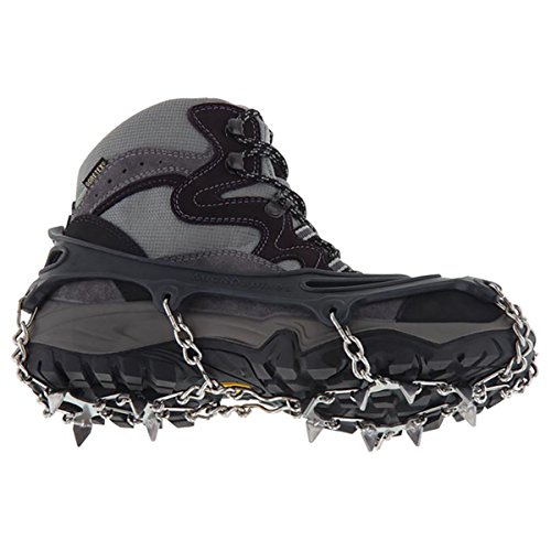 Kahtoola MICROspikes Footwear Traction for Winter Trail Hiking & Ice Mountaineering - Black - Medium