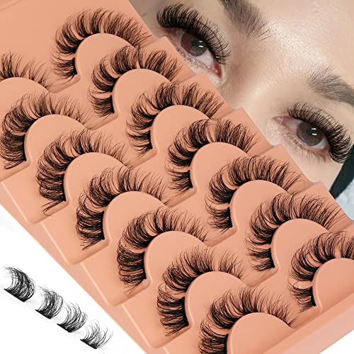 Natural Cluster Lashes D Curl Eyelash Extensions Wispy Individual Lashes Strips False Eyelashes DIY Lash Extensions Multipack by Eefofnn
