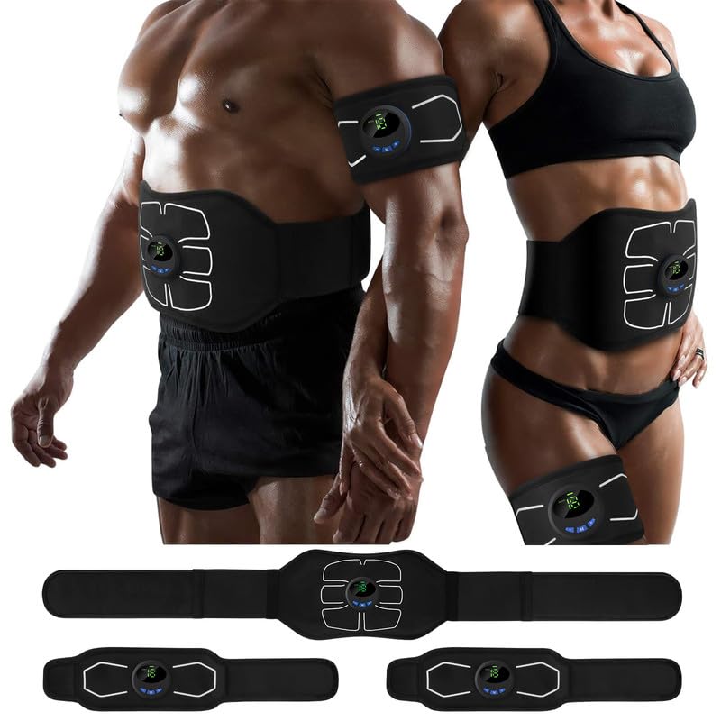 MarCoolTrip MZ Electronic Muscle Stimulator, Abs Stimulator Muscle Toner, Ab Machine Trainer for All Body, Fitness Strength Training Workout Equipment for Men and Women
