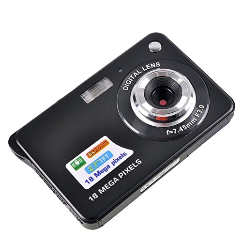 Fitiger 2.7 Inch 18MP TFT LCD HD Micro Mini Digital Camera,Smile Capture,Anti-Shake