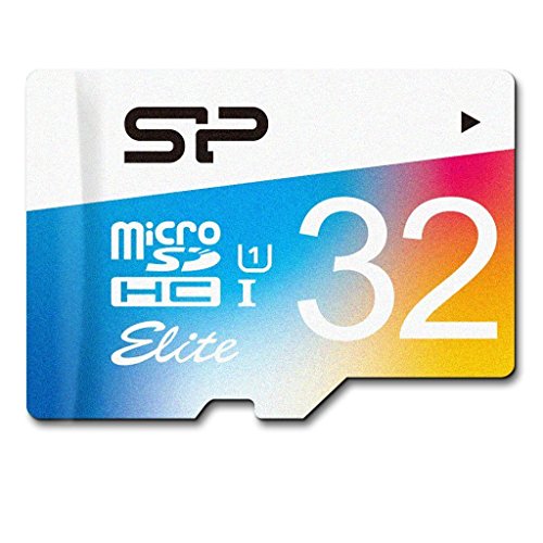 Silicon Power 32GB MicroSDHC UHS-1 Memory Card - with Adapter (SP032GBSTHBU1V20SP)