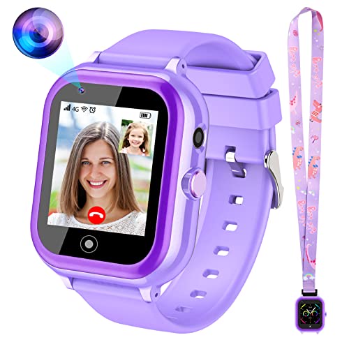 OKYUK Kids Smart Watches Boys Girls Ages 3-15 Kids GPS Tracker Waterproof 1.3 Touchscreen Watch with SOS Two Way Call Voice Chat Christmas Birthday Gift for 3-15 Year Old Boys Girls