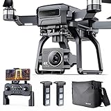 Bwine F7 Drone with Camera for Adults 4K, 9800ft Video Transmission, Camera Drone with 3-Axis Gimbal, GPS Auto Return, Follow Me, Waypoints, Level 6 Wind Resistance, 2 Batteries for 50 Min Flight Time