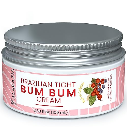 Brazilian Bum Bum Cream, BumBum Cream, Cellulite Cream for Thighs and Butt Fast, Anti Cellulite Cream, Inner Thigh Firming Cream, Brazilian Bum Bum Body Cream, 100ml by Alakazia