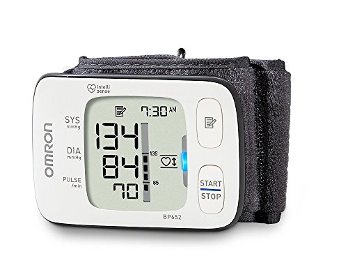 Omron 7 Series Wrist Blood Pressure Monitor; 100-Reading Memory with Heart Zone Guidance and UltraSilent Inflation by Omron