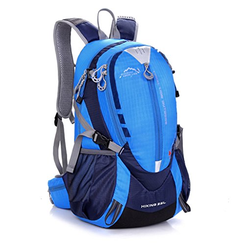 Paladineer Outdoor Backpack Lightweight Hiking Backpack Small Daypack Sport Bag Camping Backpack Climbing Backpack 25L Blue
