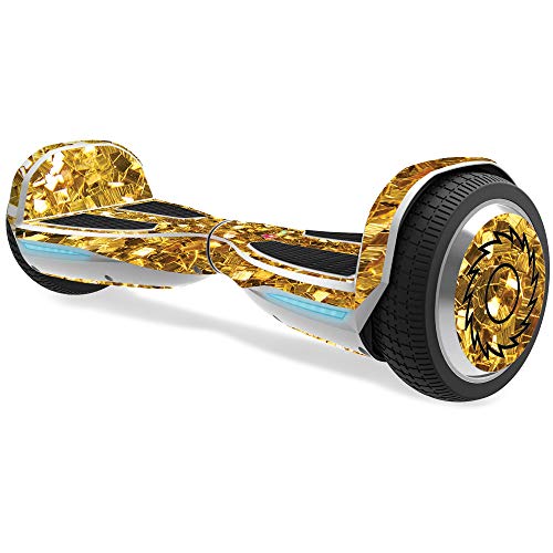 MightySkins Skin Compatible with Razor Hovertrax 1.5 Hover Board - Gold Chips | Protective, Durable, and Unique Vinyl Decal wrap Cover | Easy to Apply, Remove, and Change Styles | Made in The USA