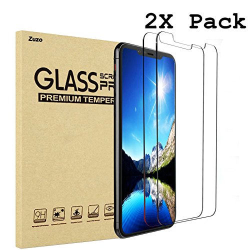 Zuzo iPhone X Tempered Glass Screen Protector [Case Friendly] [3D Touch] for Apple iPhone X / 10 (2 Pack)