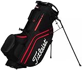 Titleist - Hybrid 14 Golf Bag - Black/Black/Red