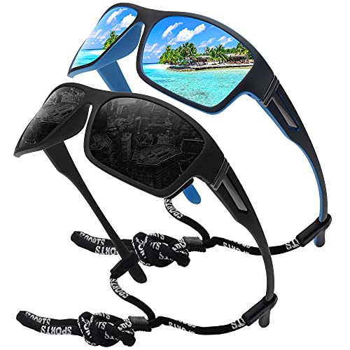 STORYCOAST Polarized Sports Sunglasses for Men Women Unbreakable Frame Cycling Fishing Driving