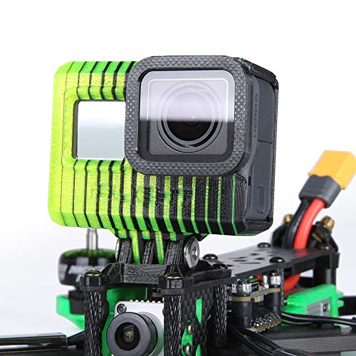 iFlight 3D Printed Adjustable Camera Mounting Case Seat 0~40° TPU Compatible Gopro Hero 5/6/7 Used for TITAN XL5/DC5/Nazgul5/SL5 Series FPV Racing Drone Quadcopter Frame (Black & Yellow)